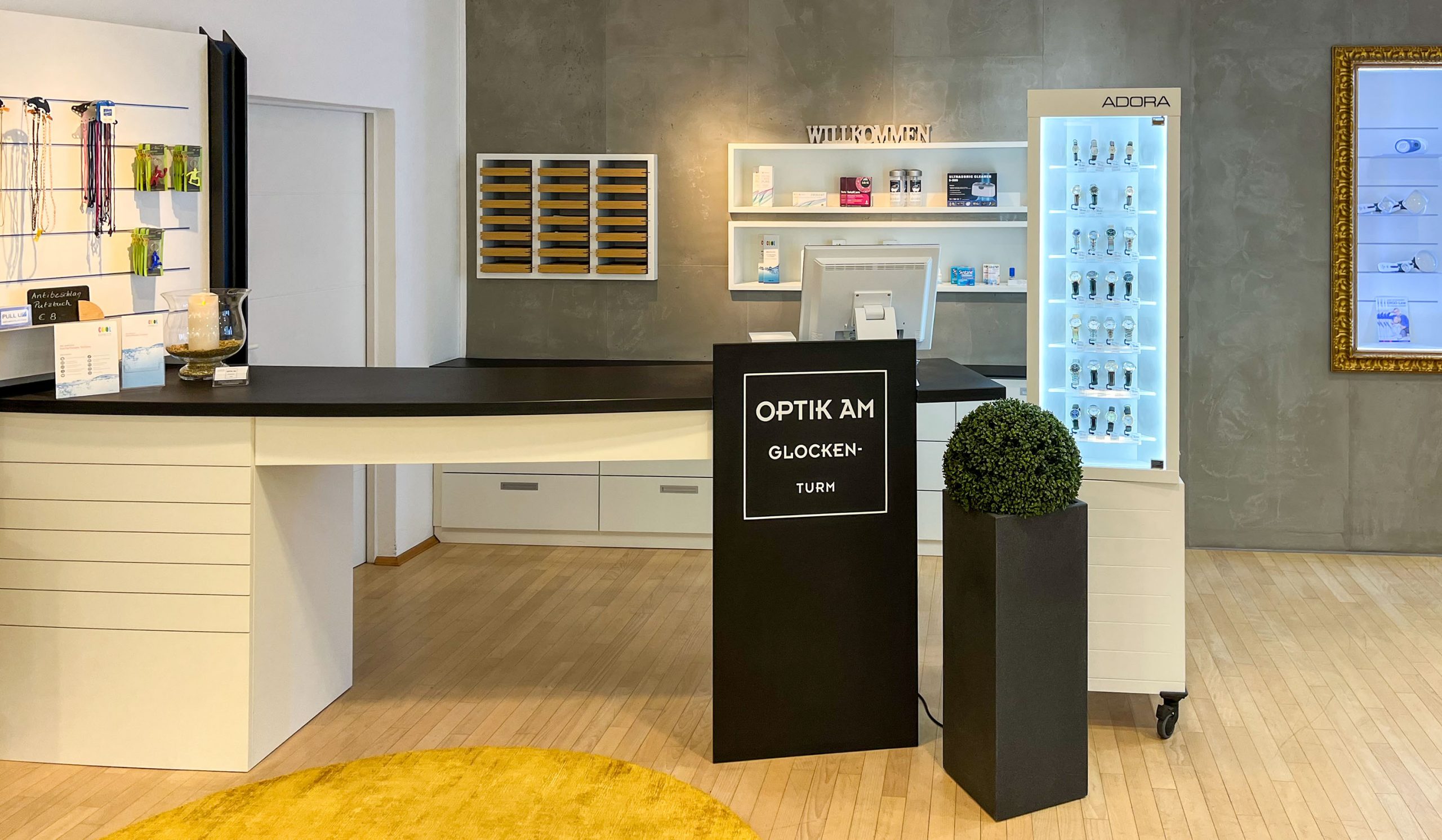 Innenansicht Optik am Glockenturm